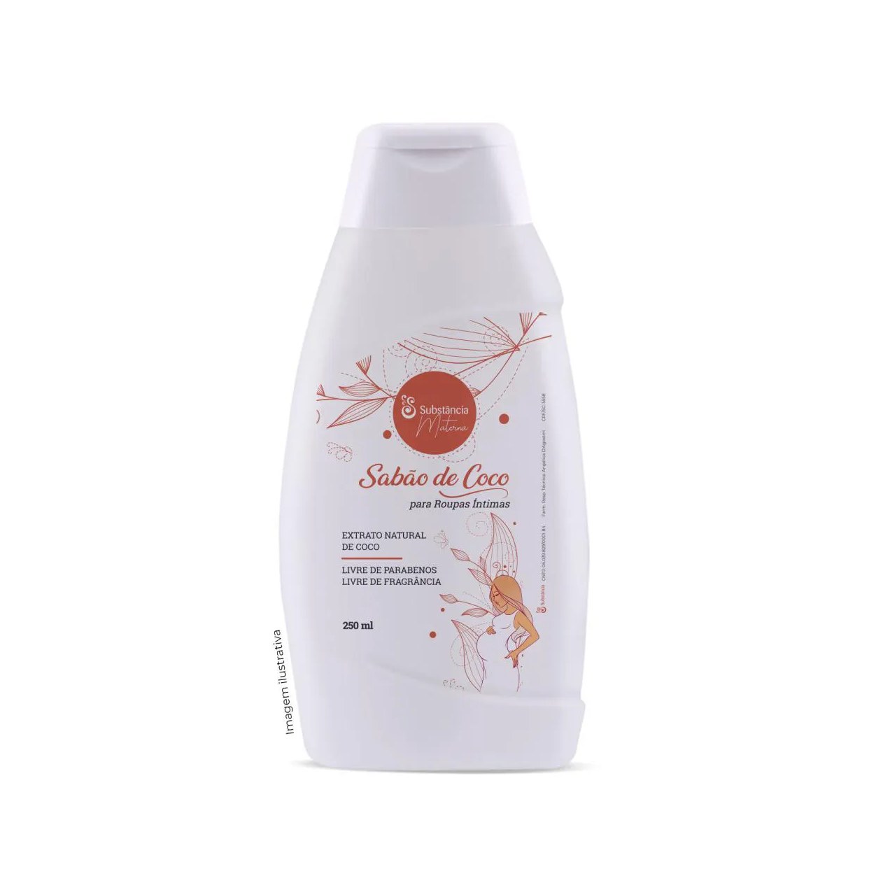 Sabão de Coco Para Roupa Íntima Feminina - 250 Ml