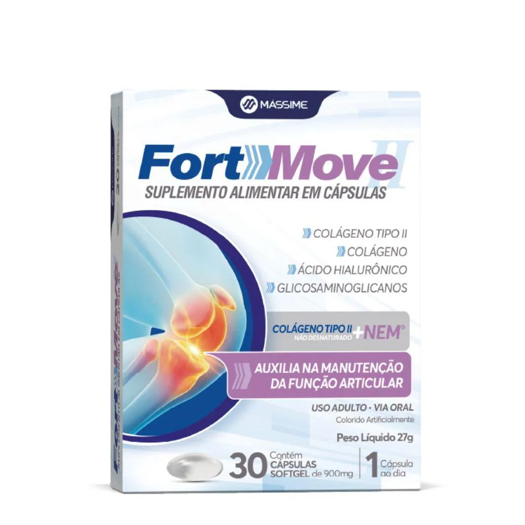 Fort-move (colágeno Tipo Ii e Nem) 30 cápsulas - Massime