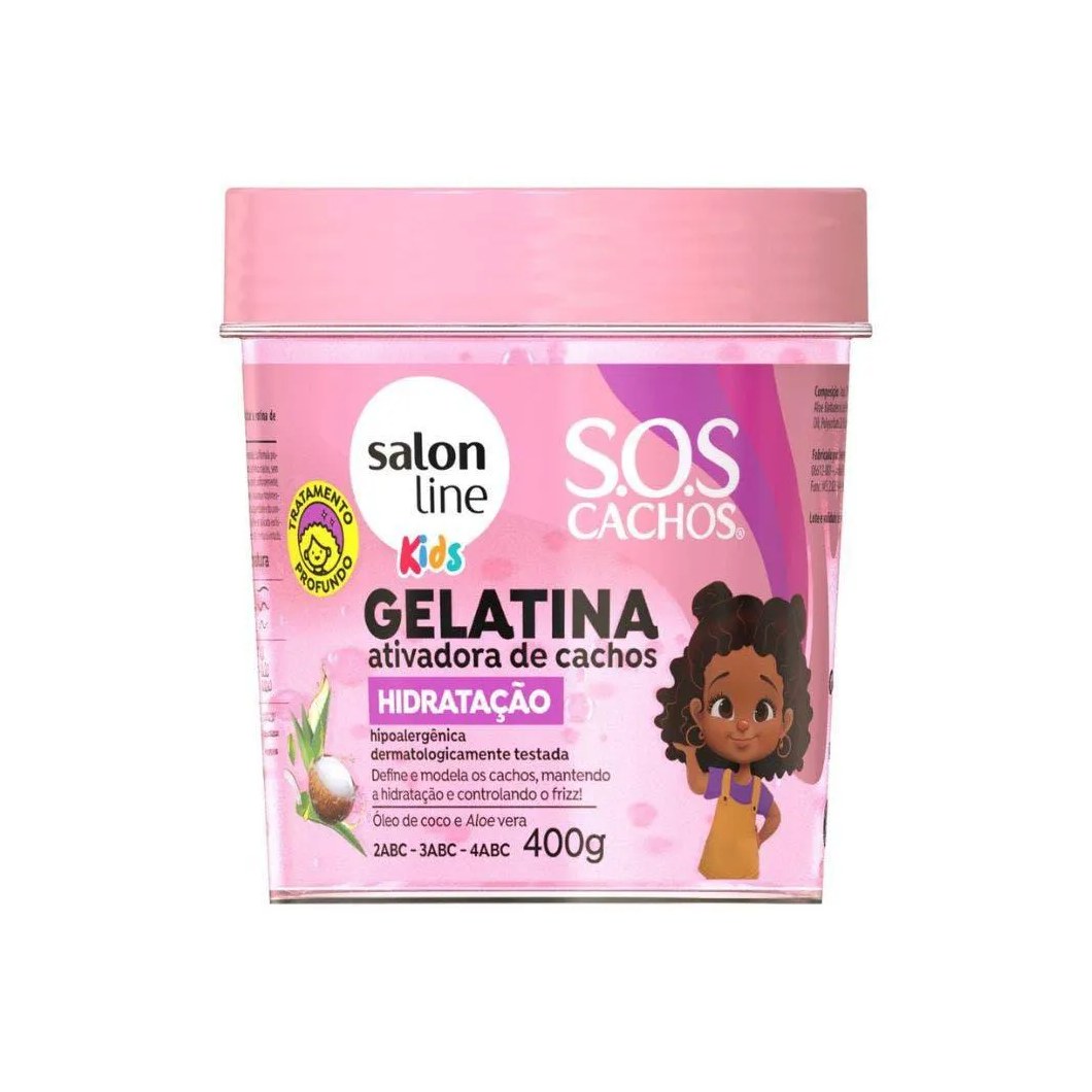 Gelatina Salon Line Sos Hidratação Kids 400gr