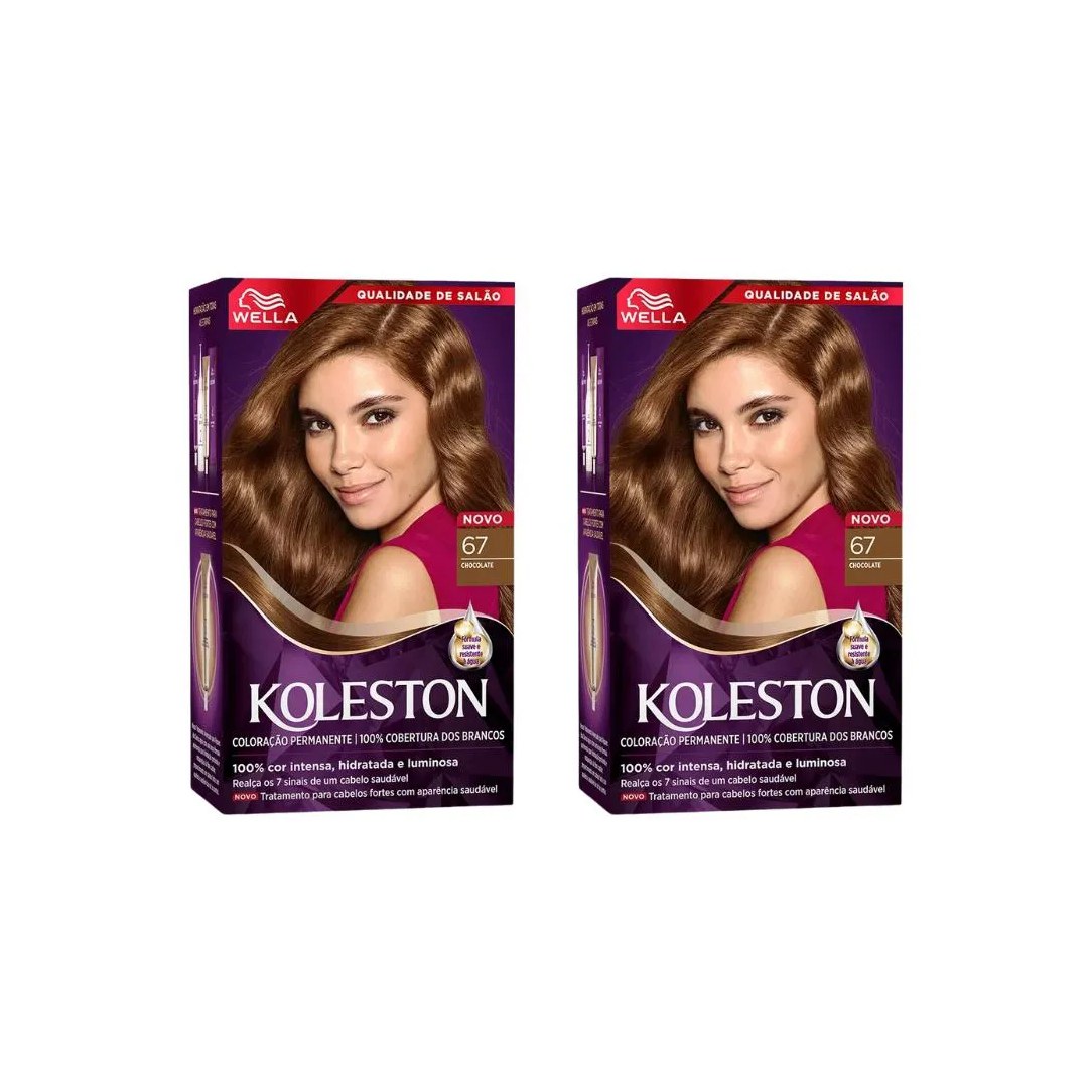 Coloraçao Koleston 67 Chocolate - Kit C / 2un