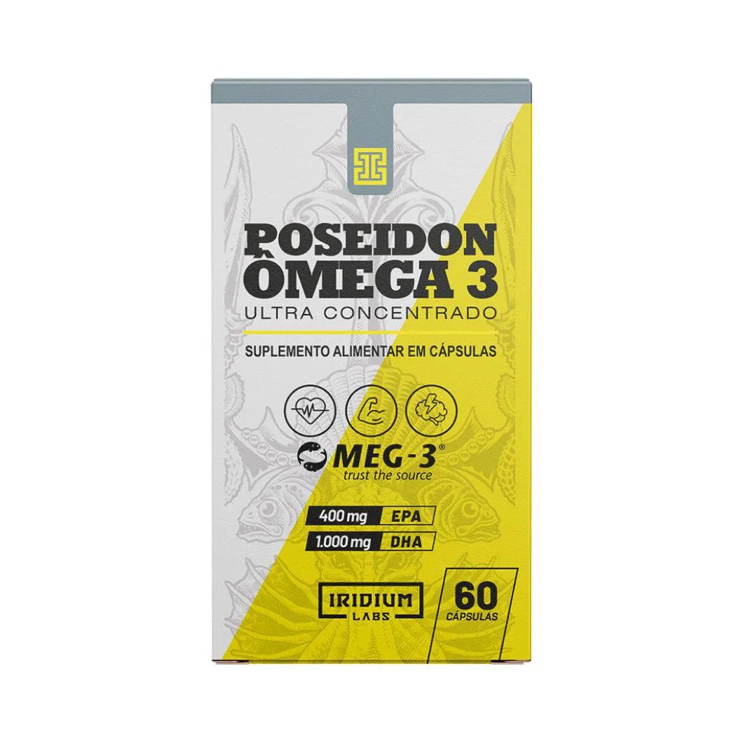 Kit 2x Ômega 3 Poseidon 1.400mg Ultra Concentrado - 60 Cápsulas Iridium Labs