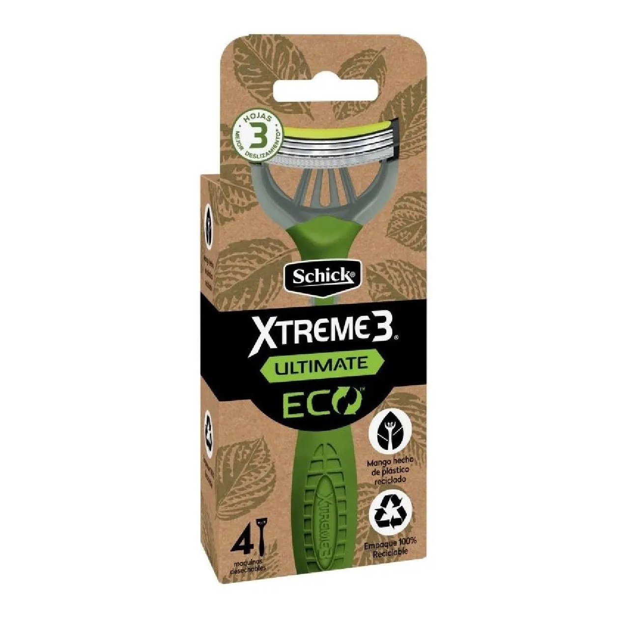Aparelho Barbear Xtreme 3 Ultimate Eco Schick 4 unidades