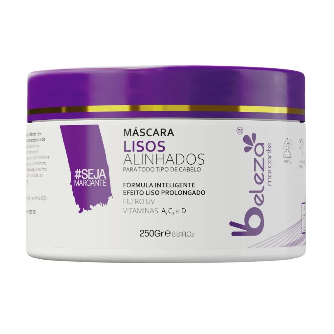 Mascara Lisos Alinhados Beleza Marcante 250g Antifrizz