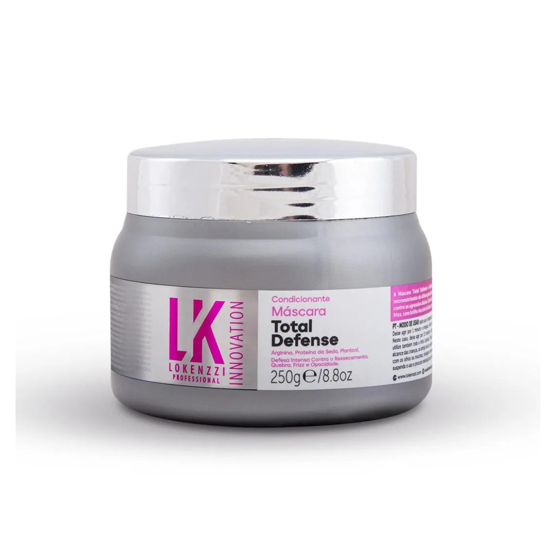 Máscara Total Defense Lokenzzi 250g Antiressecamento