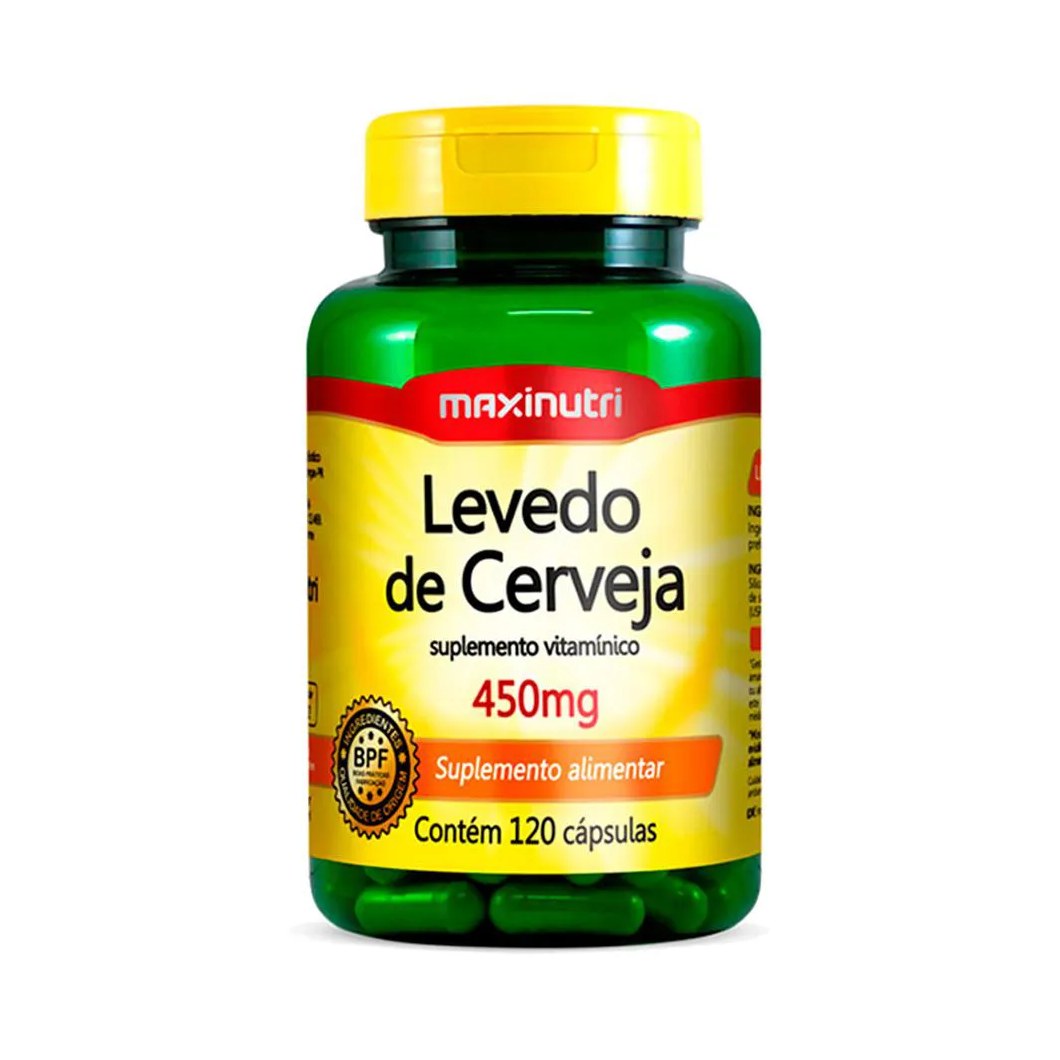 Levedo de Cerveja 450mg 120 Capsulas Maxinutri