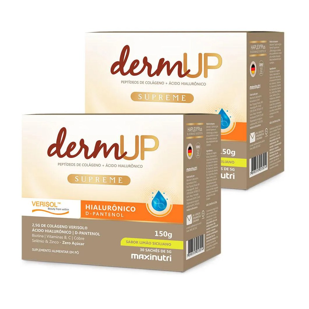 Kit 2 Dermup Supreme Verisol Sache Limão Siciliano Maxinutri