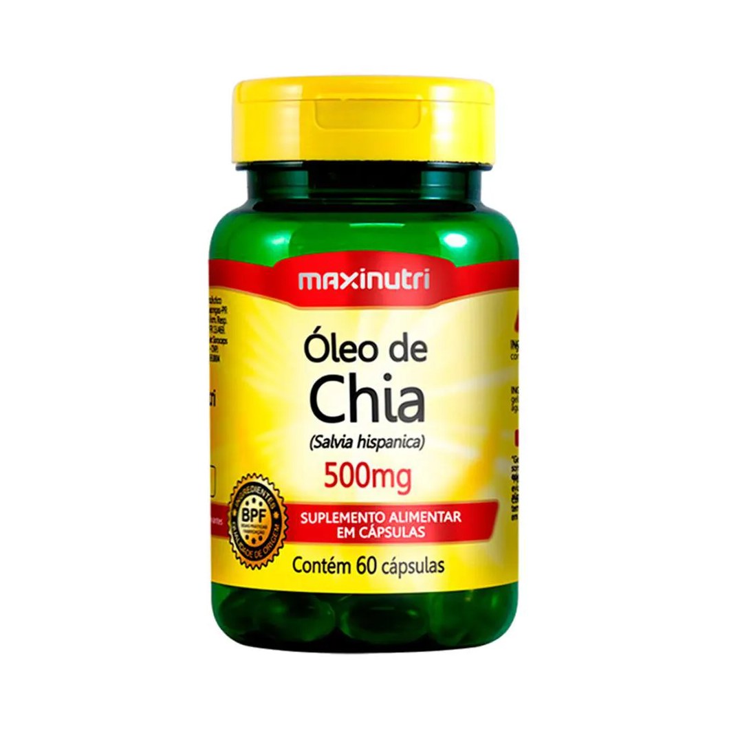 Oleo de Chia 500mg 60 Capsulas Maxinutri