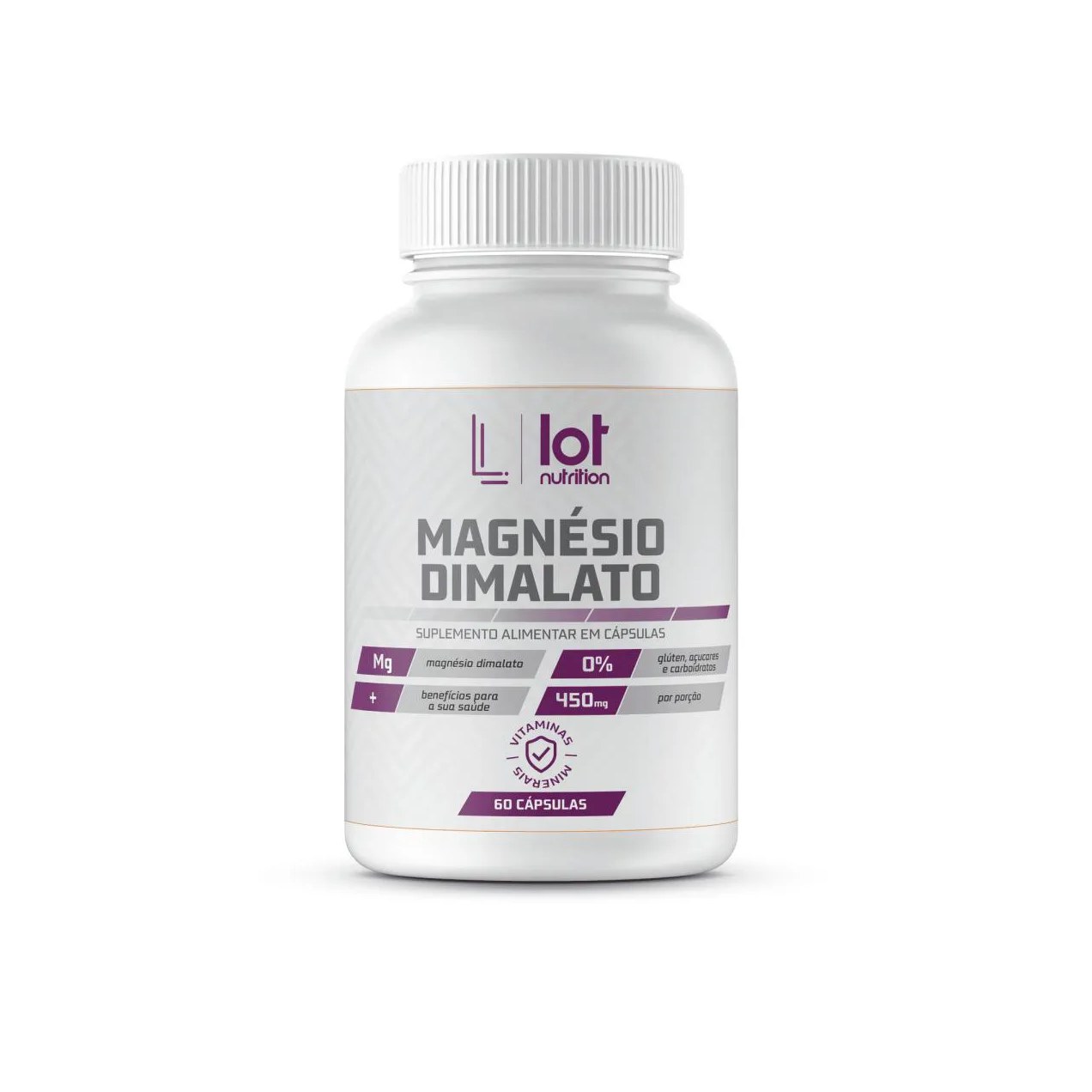 Magnésio Dimalato 600mg 120 cápsulas