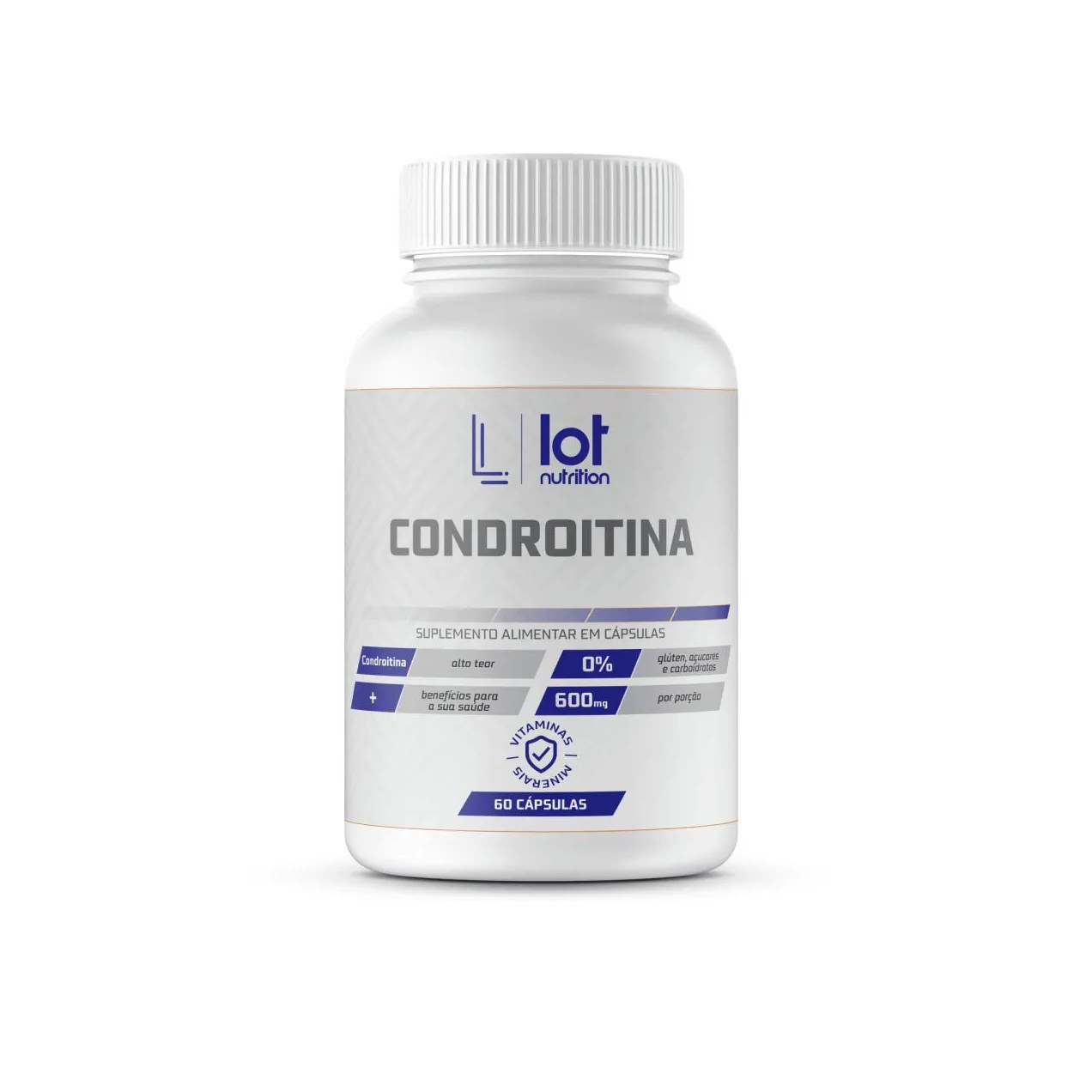Condroitina 600mg 60 cápsulas Lot Nutrition