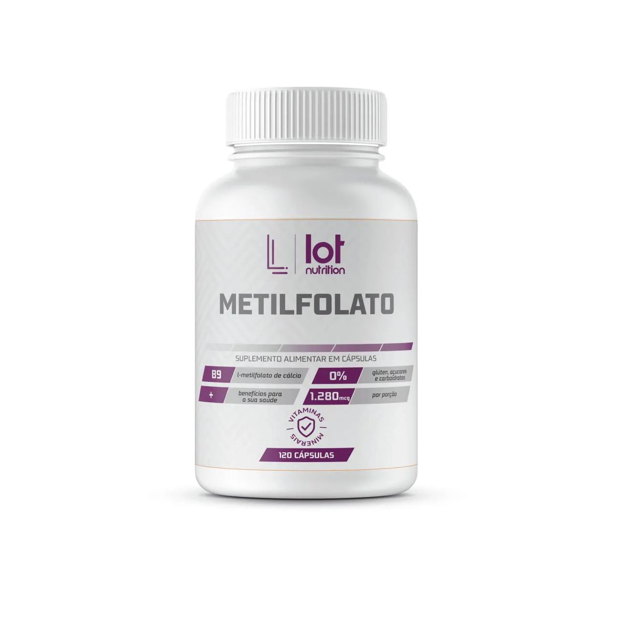 Metilfolato 120 cápsulas Lot Nutrition