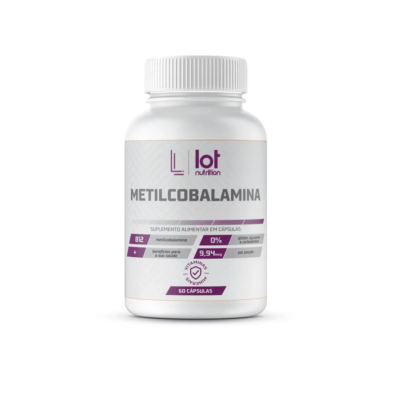 Metilcobalamina 60 cápsulas Lot Nutrition