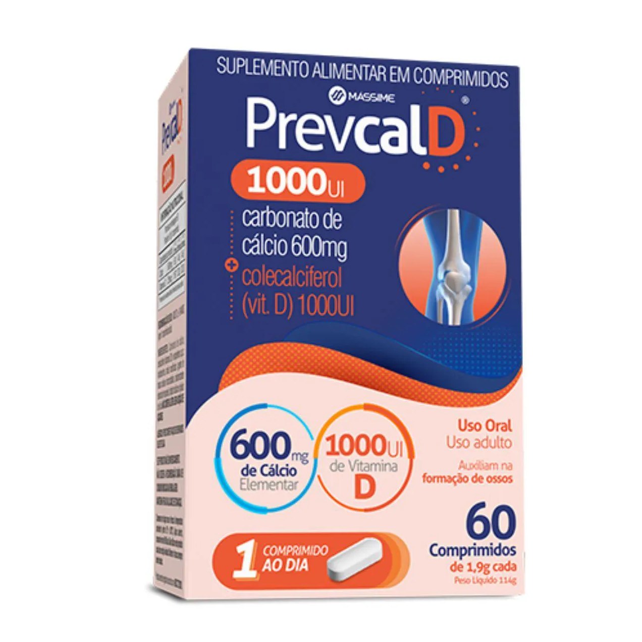 Prevcal D 600mg+1.000ui 60cpr - Massime