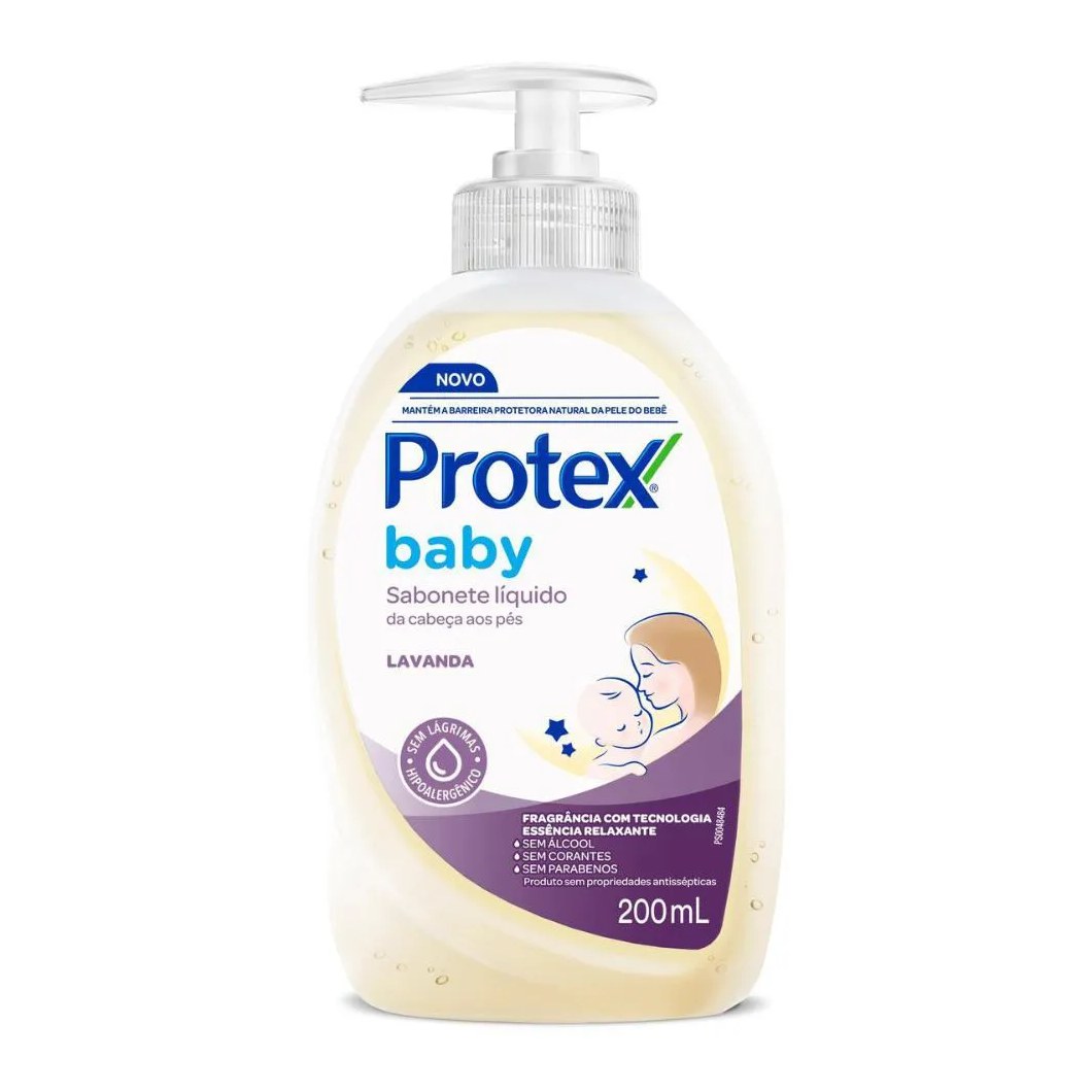 Sabonete Líquido para Bebês Protex Baby Lavanda 200ml