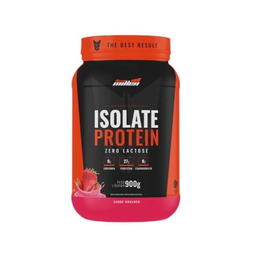Isolate Protein Zero Lactose (900g) - Sabor: Morango
