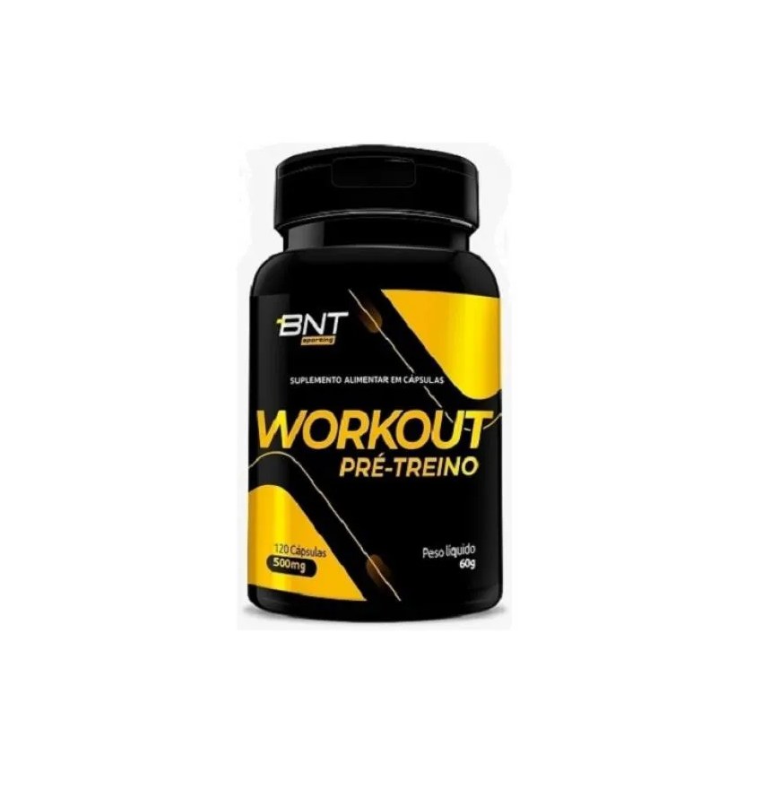 Workout Pré-treino C/ Mix Energético 500mg (120caps) - Padrão: Único