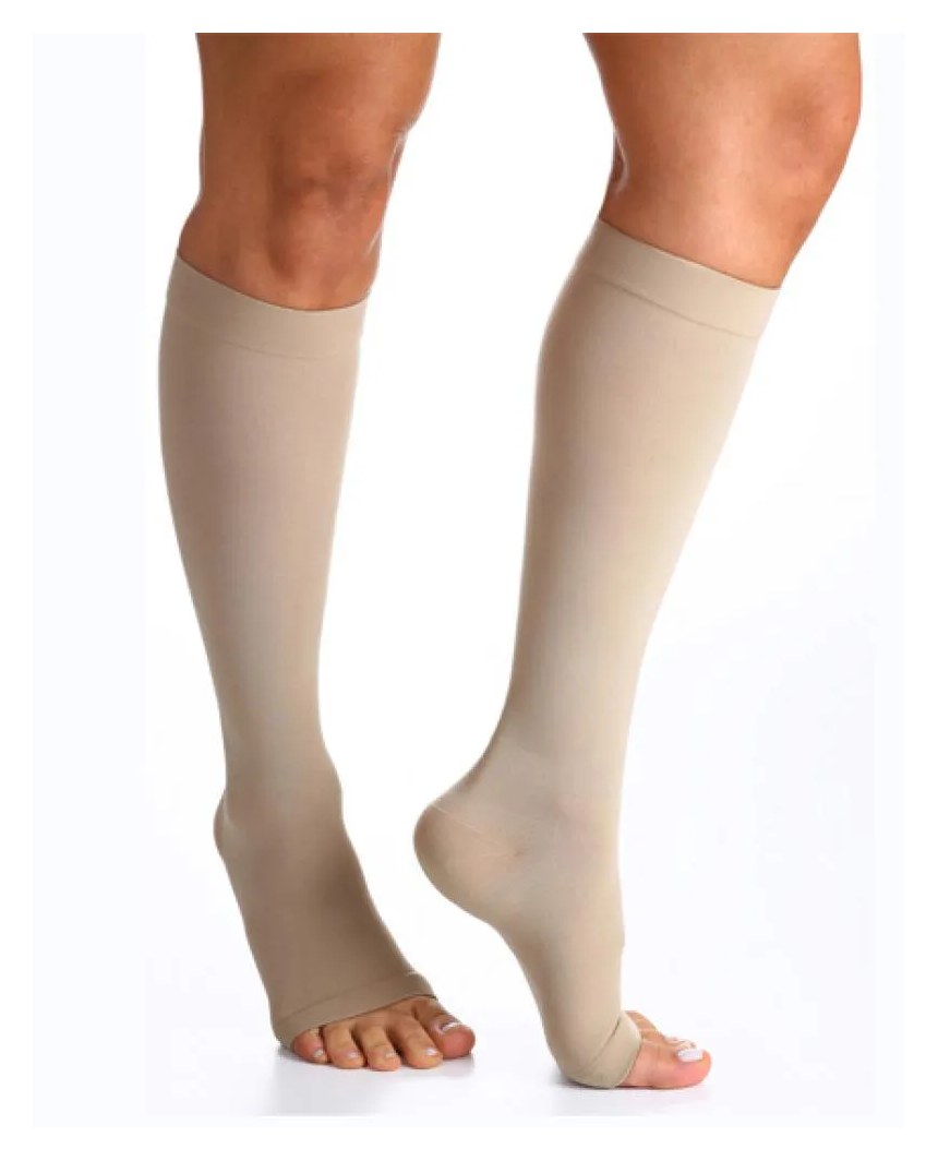 Meia Sigvaris Select Comfort Premium 3/4 862 20-30 MMHG Ponteira Aberta Xg Natural Xg2