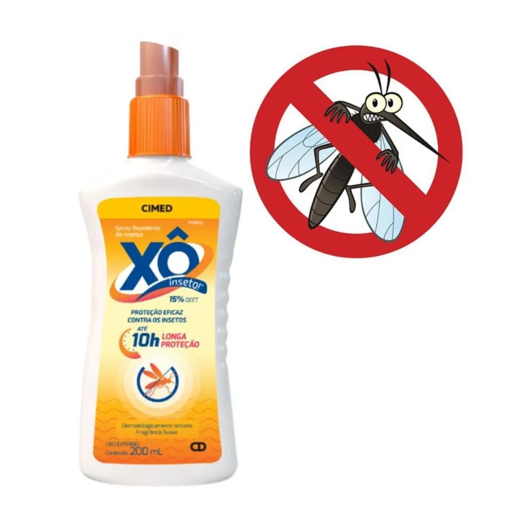 Kit Spray Repelente de Insetos Cimed Xô Inseto com 6 200ml