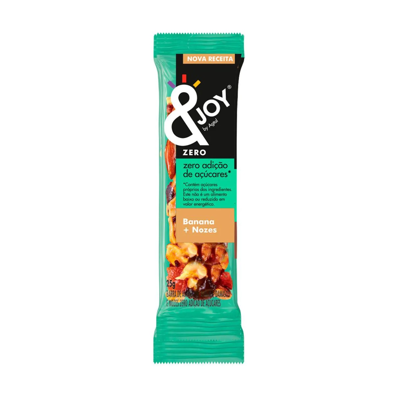 Barra de Nuts &Joy Nuts by Agtal Banana + Nozes Zero Açúcar 25g