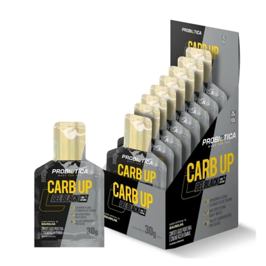 Carb Up Black Gel (300g) Caixa 10 unidades - Sabor: Baunilha