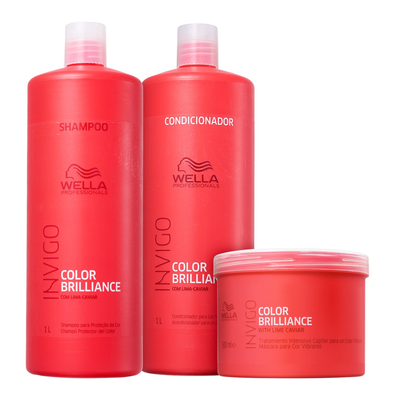 Kit Wella Professionals Invigo Color Brilliance Salon Trio (3 Produtos)