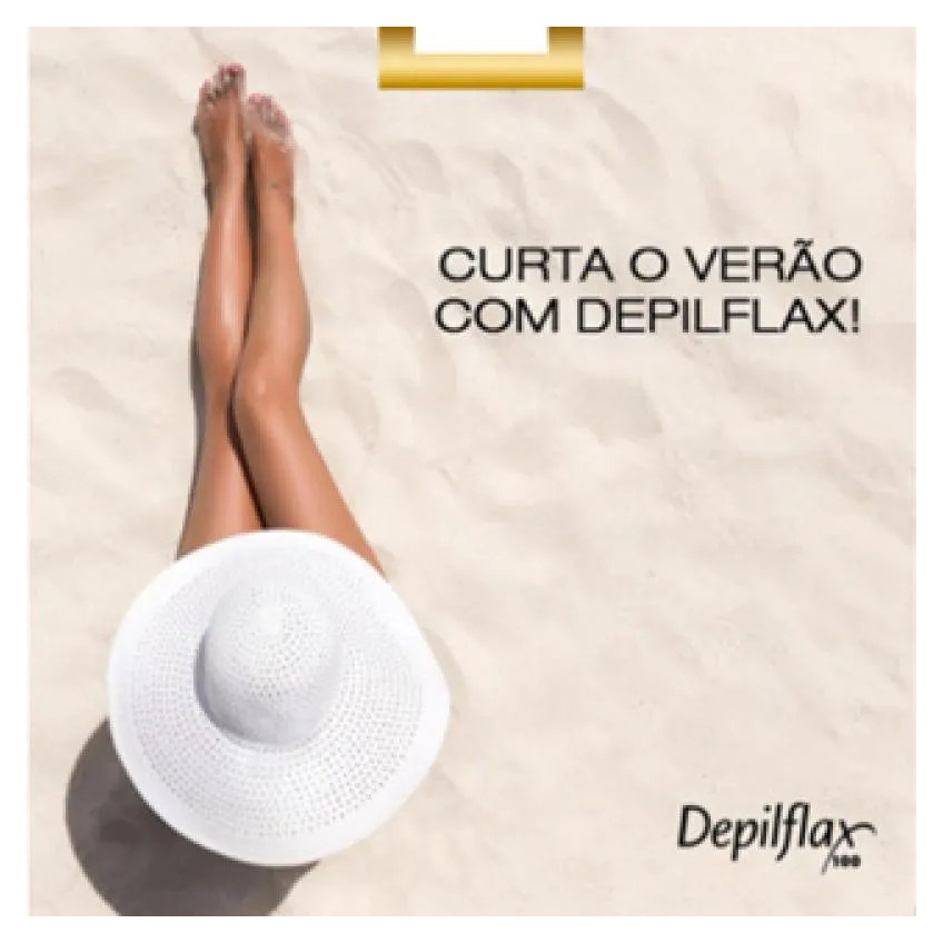 Folhas Prontas Depilatórias Buço e Face Naturais de Mel Depilflax 24 Folhas Duplas Depilação Profissional Pronta para Uso