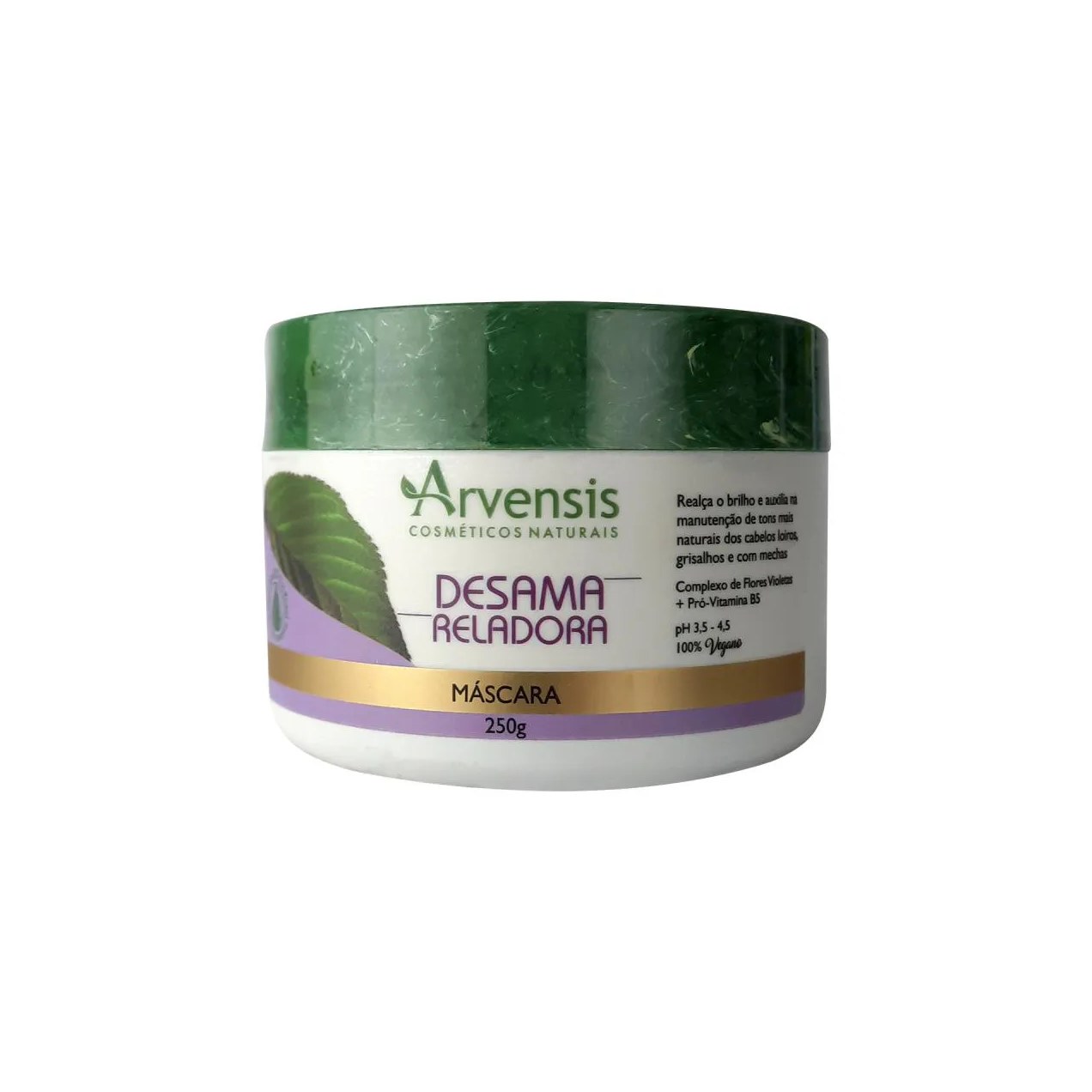 Arvensis Desamareladora Máscara Capilar Cabelos Loiros 250g