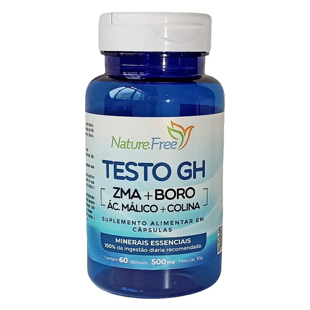 TESTO GH (ZMA + BORO + ÁC. MáLICO + COLINA) 60 CáPSULAS 500MG