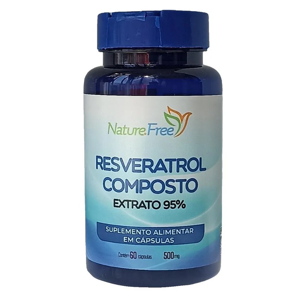 RESVERATROL COMPOSTO 60 CáPSULAS 500MG