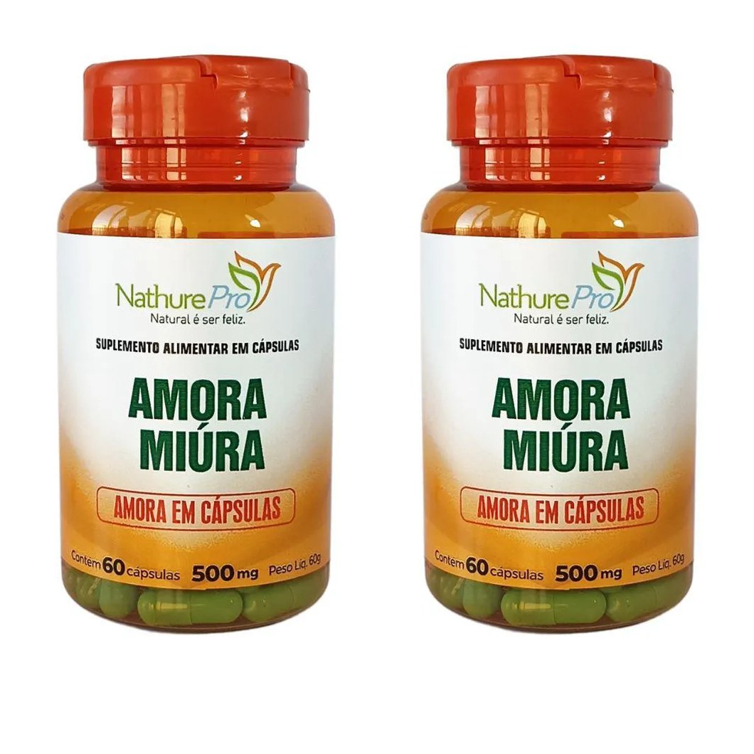 KIT 2 AMORA MIURA + VITAMINA A + VITAMINA E 500MG 60 CáPSULAS