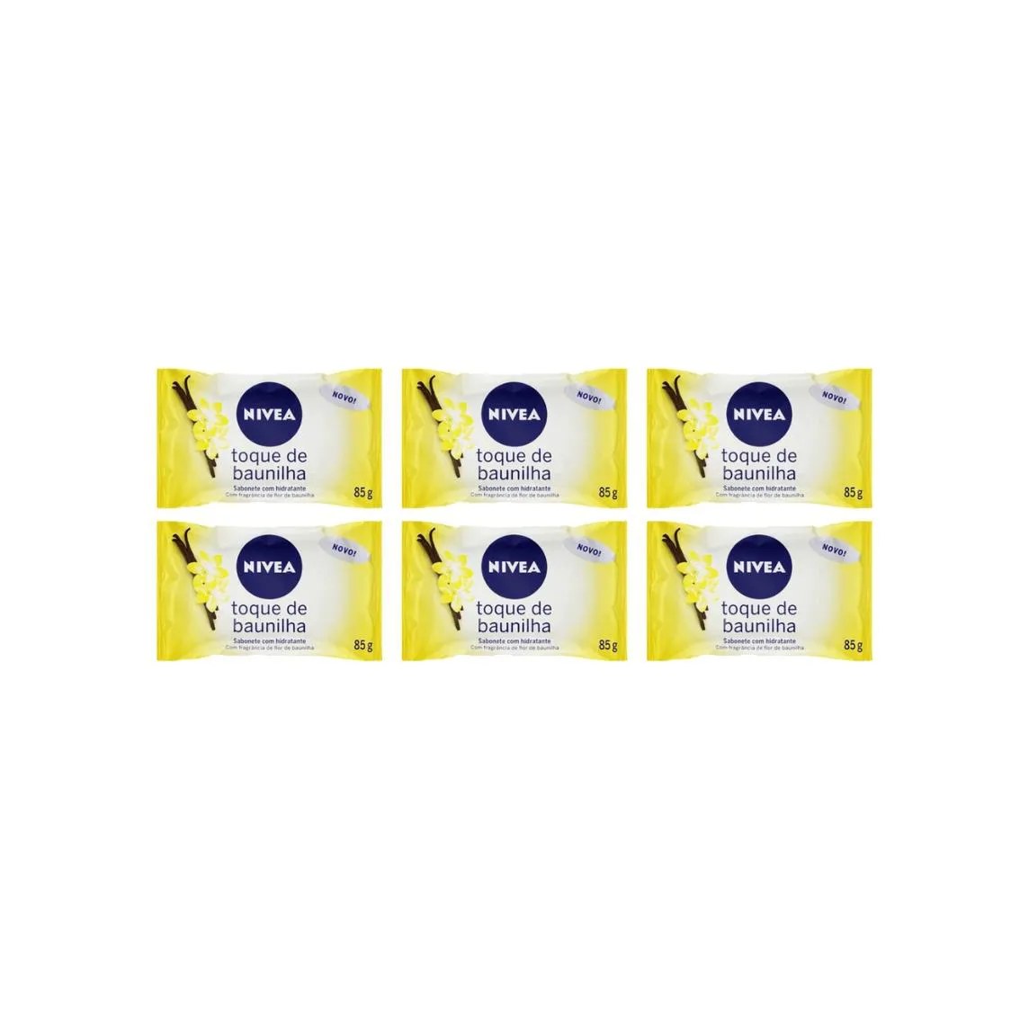 Sabonete Nivea 85g Toque Baunilha - Kit C/6un
