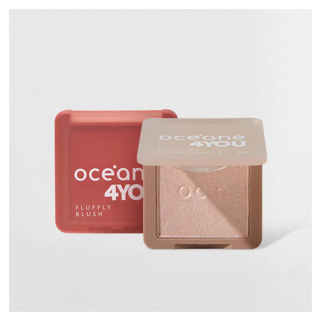 Kit Blush Cremoso Rosa + Iluminador Facial Rosado 4you (2 Produtos)