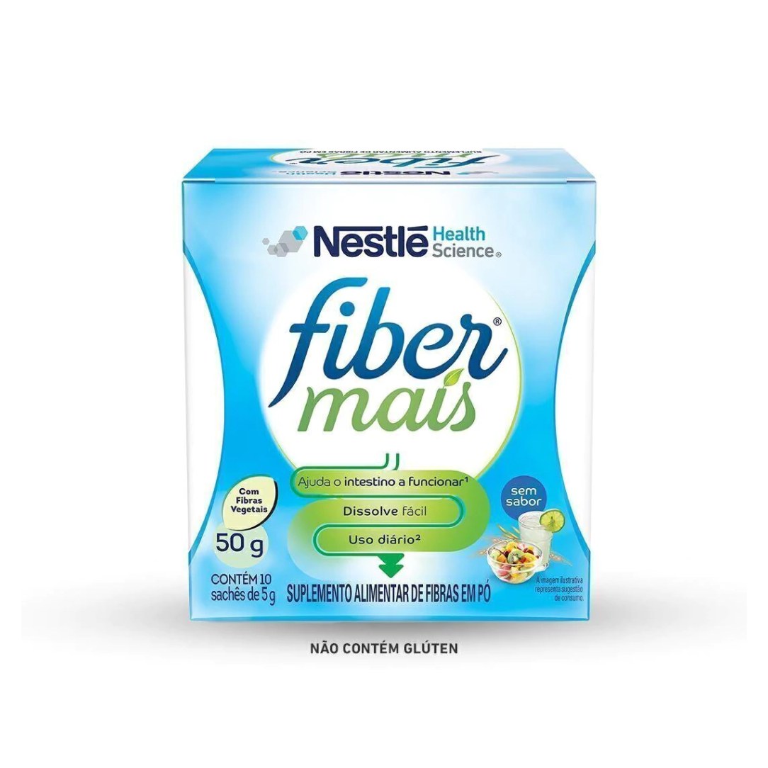 Suplemento Alimentar De Fibras Fibermais Sem Sabor Display 10X5G