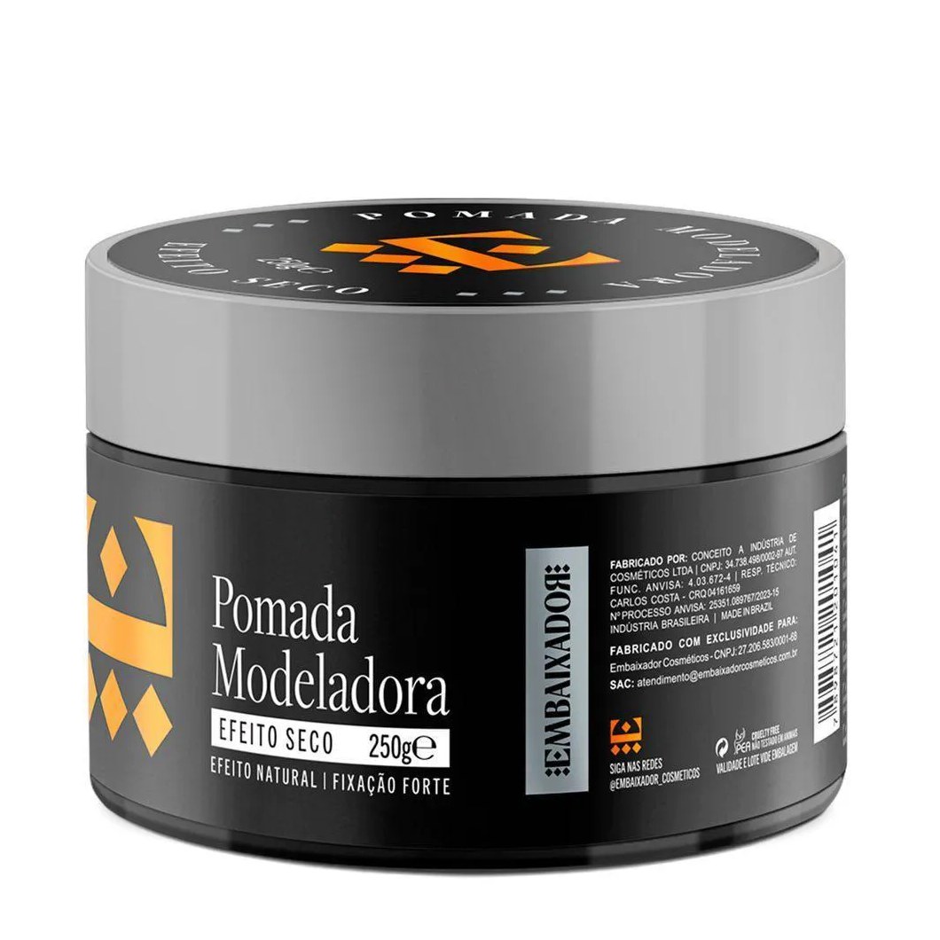 Pomada para Cabelo Efeito Seco Embaixador 250g