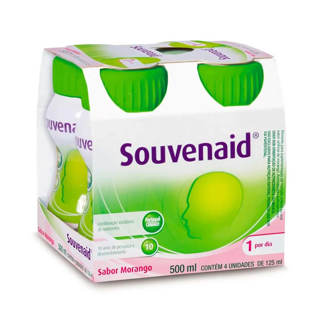 Suplemento Nutricional Souvenaid Morango 125ml - 4 unidades