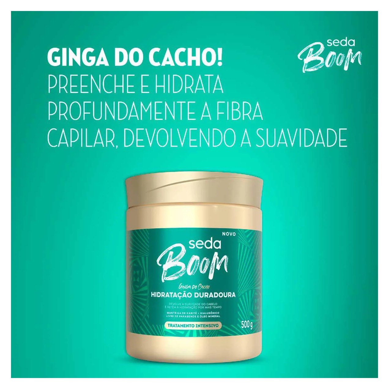 Tratamento Intensivo Seda Boom Hidratação Duradoura 500g
