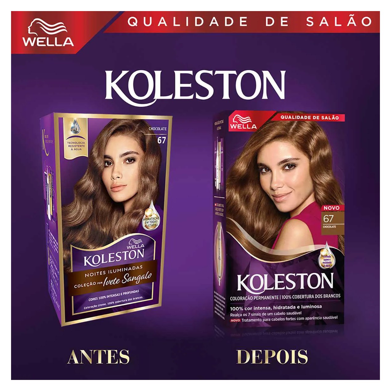 Tinta de Cabelo Permanente Koleston Noites Iluminadas - Chocolate