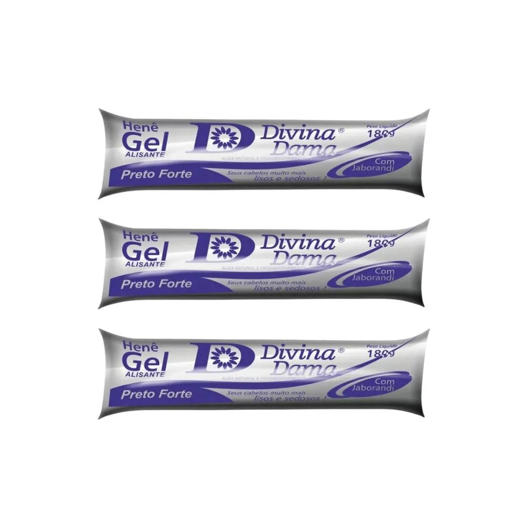 Hene Divina Dama 180g Gel Forte - Kit C / 3un