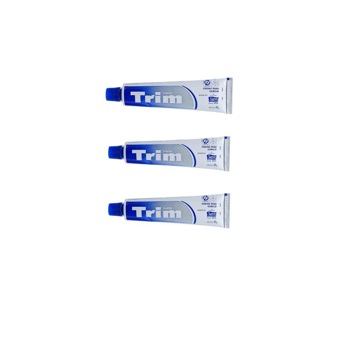 Creme Trim para Cabelo 65g Kit C / 3un