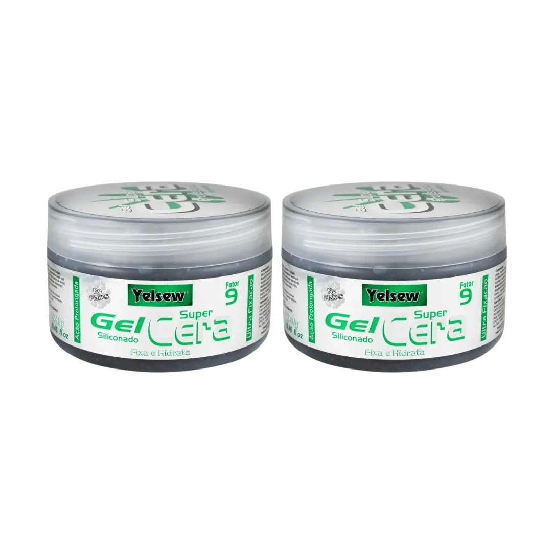 Gel Cera Fixador Yelsew Super Cera 240g - Kit C / 2un