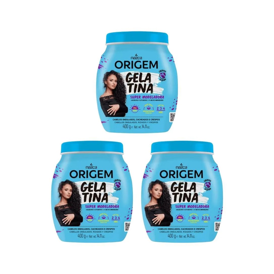 Gelatina Capilar Origem 400g - Kit C / 3un