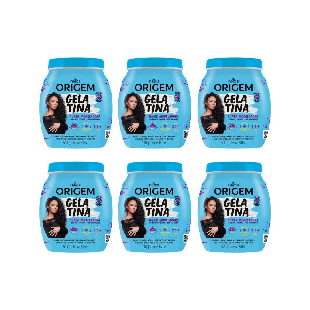 Gelatina Capilar Origem 400g - Kit C / 6un