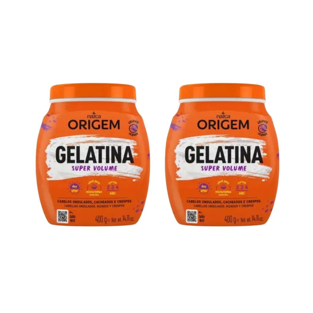 Gelatina Capilar Origem 400g Super Volume - Kit C / 2un