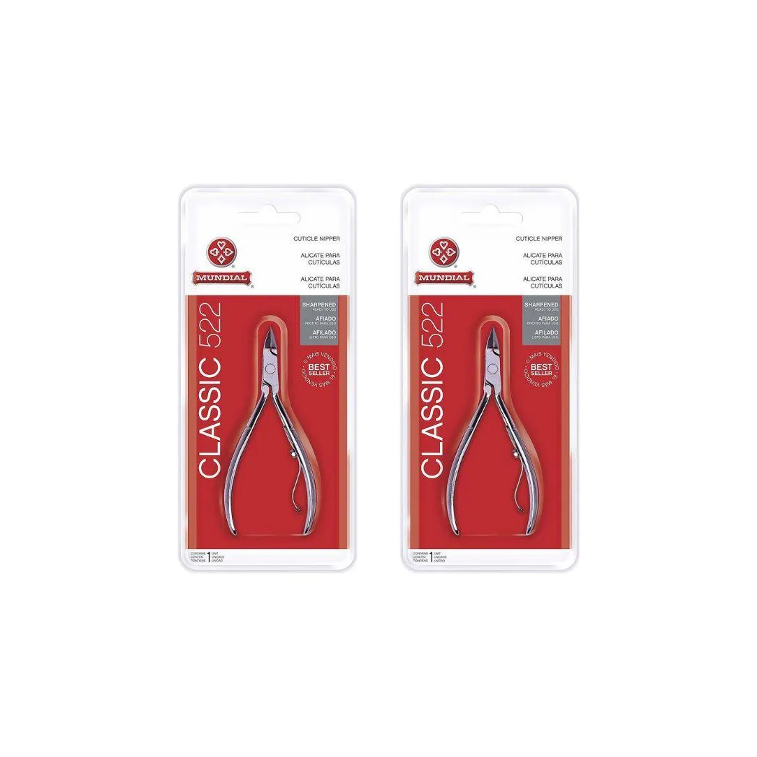 Alicate Mundial 522 Tradicional de Cuticulas - Kit C / 2un