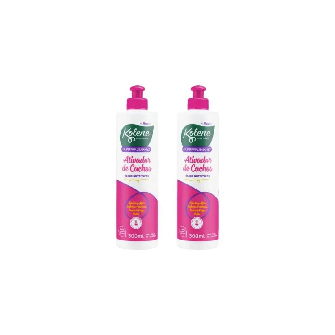 Ativador de Cachos Kolene Oleos Nutritivos 300ml - Kit C / 2un