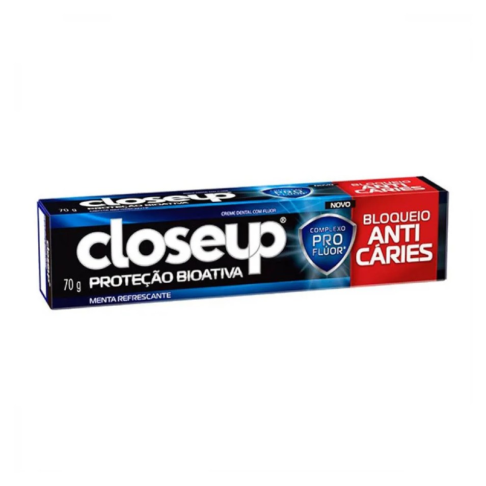 Creme Dental Close Up Proteção Bioativa Bloqueio Anticáries 70g