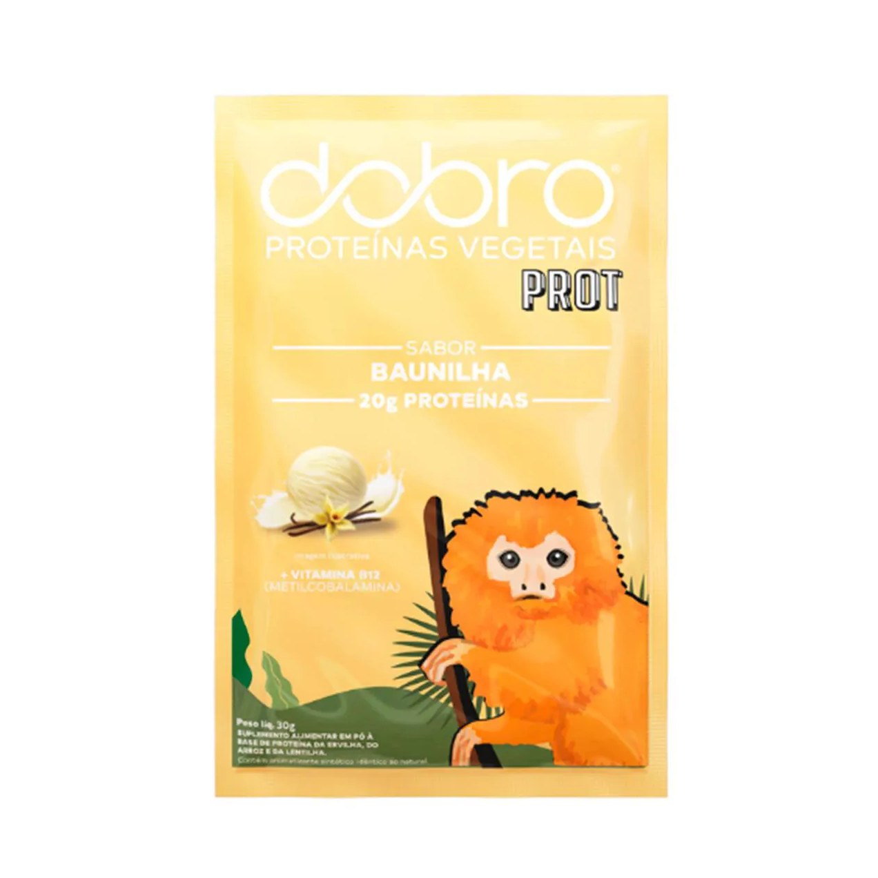 Proteína Vegana em pó Dobro Sport Protein Baunilha 30g