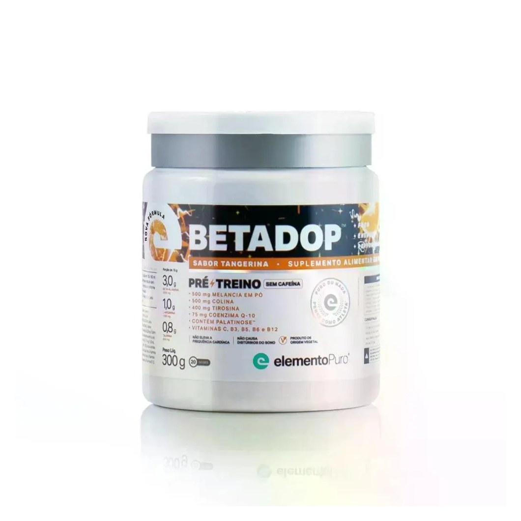 Pré-treino Elemento Puro Beta Alanina Betadop Tangerina 300g