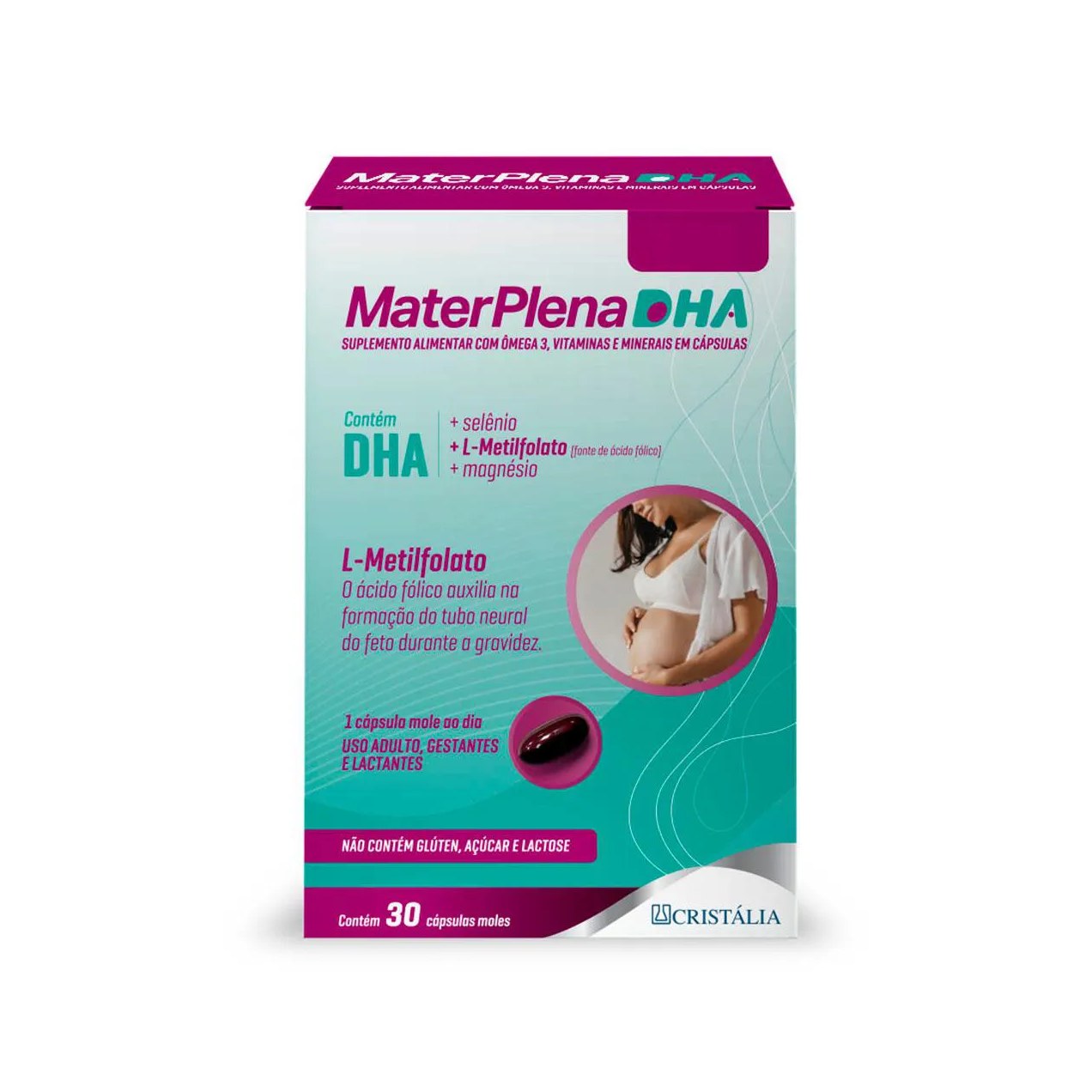 Multivitamínico Materplena DHA Gestantes 30 Cápsulas