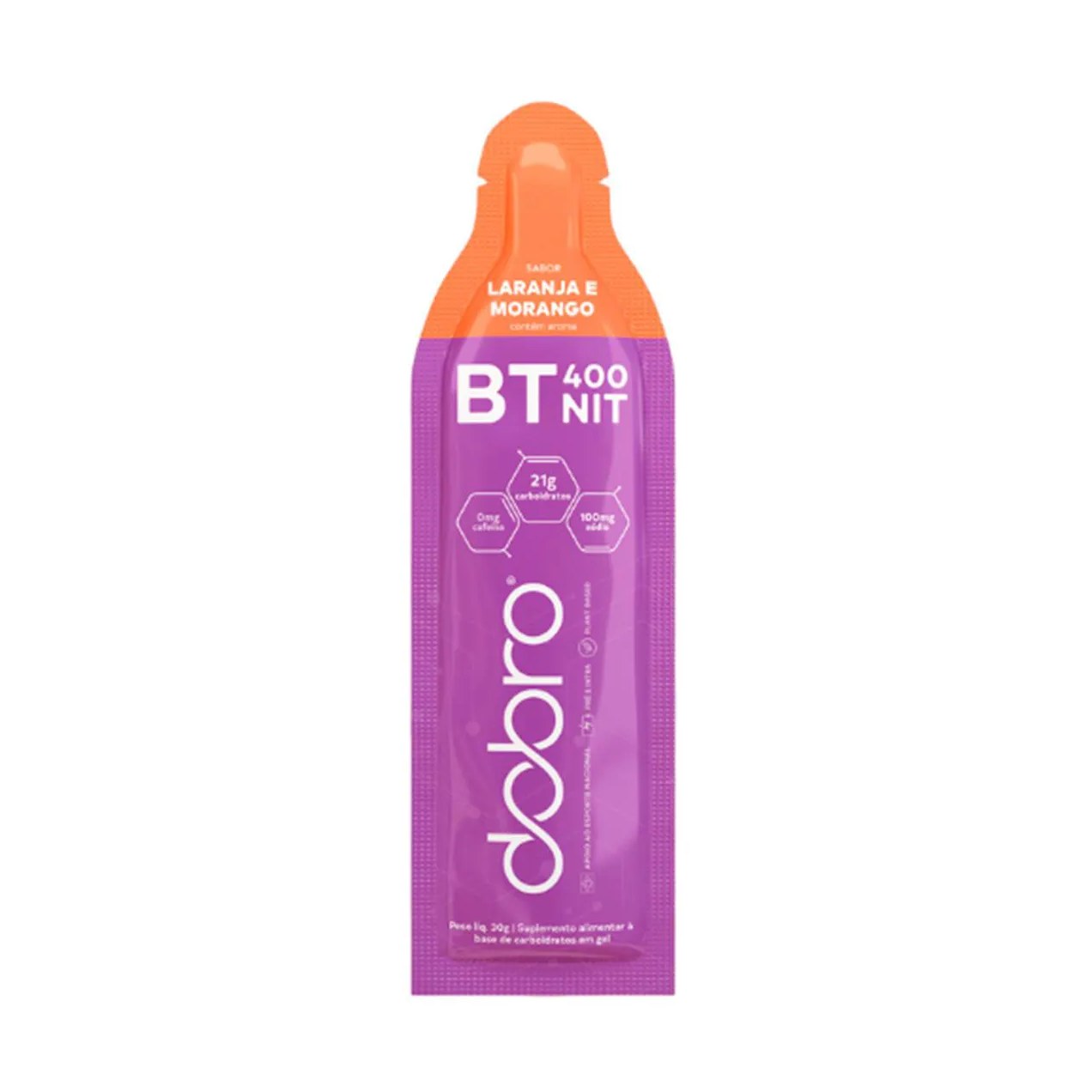 Suplemento Alimentar em Gel Dobro BT Nitrato Laranja e Morango 30g
