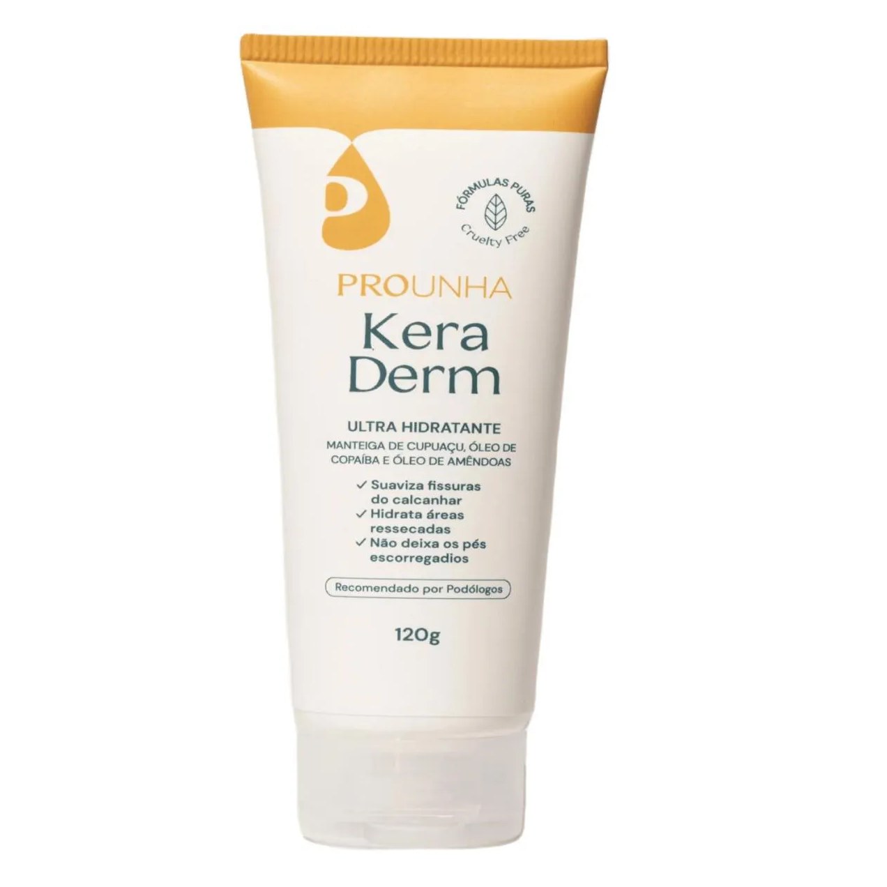 Keraderm Creme Ultra Hidratante P/ Fissura no Calcanhar 120G Pro Unha